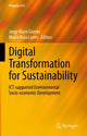 Book cover of: Digital Transformation for Sustainability. By: Jorge Marx Gómez