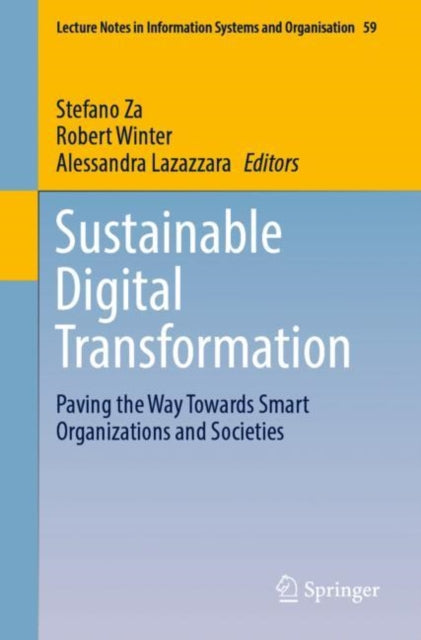Book cover of: Sustainable Digital Transformation. By: Stefano Za