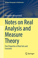 Book cover of: Notes on Real Analysis and Measure Theory. By: Alexander Kharazishvili