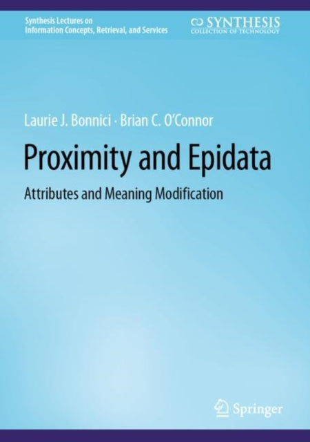 Book cover of: Proximity and Epidata. By: Laurie J. Bonnici