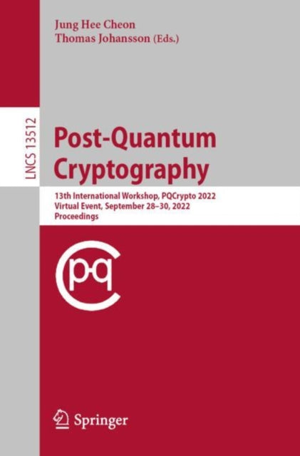 Book cover of: Post-Quantum Cryptography. By: Jung Hee Cheon
