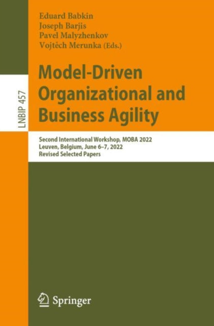 Book cover of: Model-Driven Organizational and Business Agility. By: Eduard Babkin