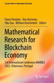 Book cover of: Mathematical Research for Blockchain Economy. By: Panos Pardalos