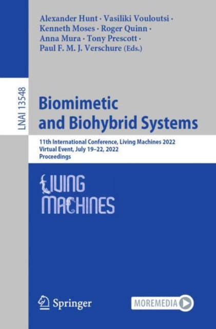 Book cover of: Biomimetic and Biohybrid Systems. By: Alexander Hunt