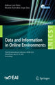 Book cover of: Data and Information in Online Environments. By: Adilson Luiz Pinto