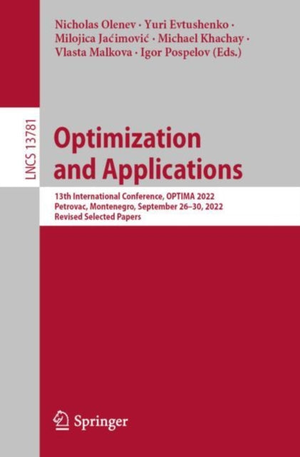 Book cover of: Optimization and Applications. By: Nicholas Olenev