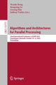 Book cover of: Algorithms and Architectures for Parallel Processing. By: Weizhi Meng