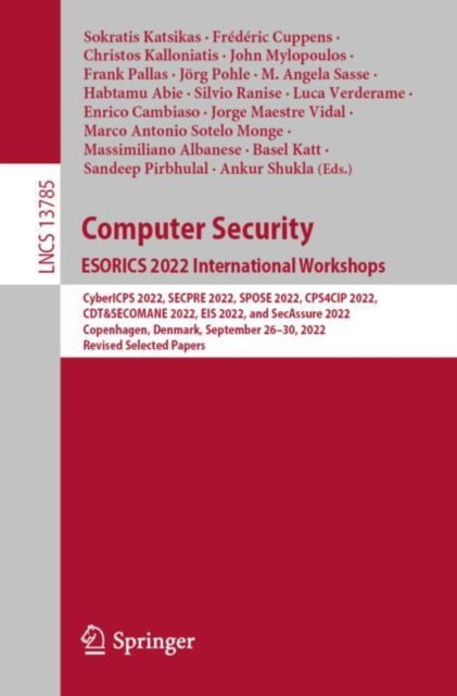 Book cover of: Computer Security. ESORICS 2022 International Workshops. By: Sokratis Katsikas