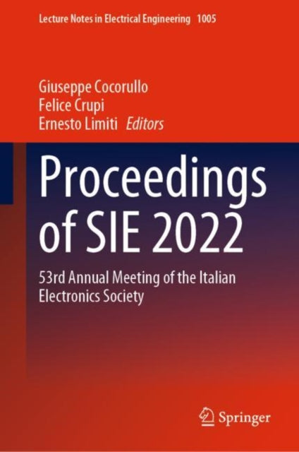 Book cover of: Proceedings of SIE 2022. By: Giuseppe Cocorullo