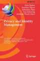 Book cover of: Privacy and Identity Management. By: Felix Bieker