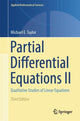 Book cover of: Partial Differential Equations II. By: Michael E. Taylor