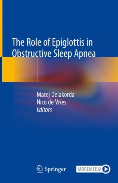 Book cover of: Role of Epiglottis in Obstructive Sleep Apnea. By: Nico de Vries