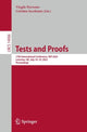 Book cover of: Tests and Proofs. By: Virgile Prevosto