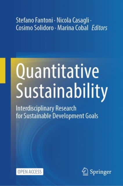 Book cover of: Quantitative Sustainability. By: Stefano Fantoni