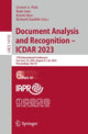 Book cover of: Document Analysis and Recognition - ICDAR 2023. By: Gernot A. Fink