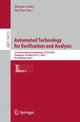 Book cover of: Automated Technology for Verification and Analysis. By: Étienne André