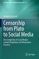 Book cover of: Censorship from Plato to Social Media. By: Gergely Gosztonyi