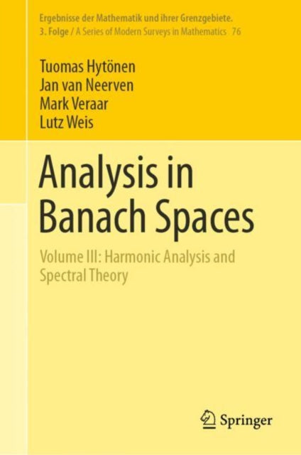 Book cover of: Analysis in Banach Spaces. By: Tuomas Hytönen