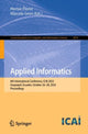Book cover of: Applied Informatics. By: Hector Florez