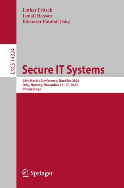 Book cover of: Secure IT Systems. By: Lothar Fritsch
