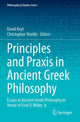 Book cover of: Principles and Praxis in Ancient Greek Philosophy