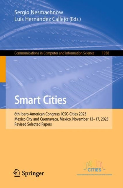 Book cover of: Smart Cities. By: Sergio Nesmachnow