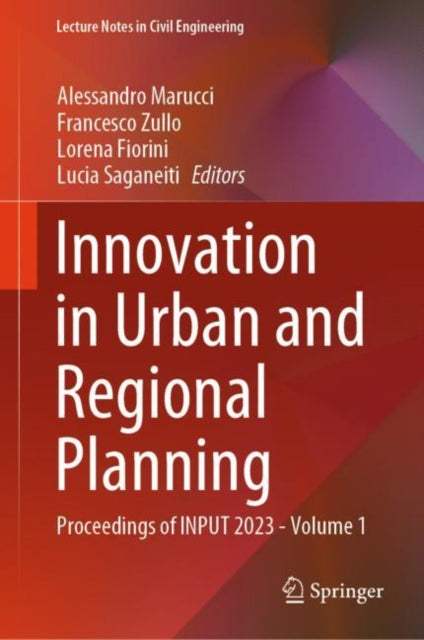 Book cover of: Innovation in Urban and Regional Planning. By: Alessandro Marucci