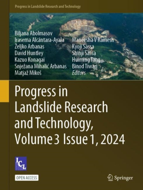 Book cover of: Progress in Landslide Research and Technology, Volume 3 Issue 1, 2024. By: Biljana Abolmasov