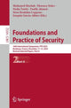 Book cover of: Foundations and Practice of Security