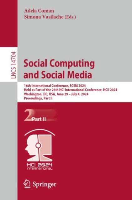 Book cover of: Social Computing and Social Media. By: Adela Coman