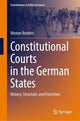 Book cover of: Constitutional Courts in the German States. By: Werner Reutter