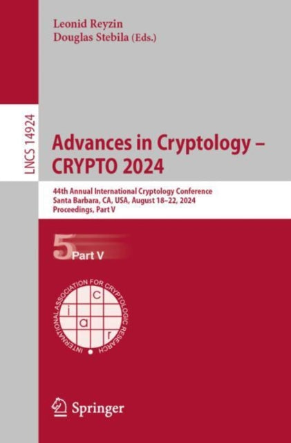 Book cover of: Advances in Cryptology – CRYPTO 2024. By: Leonid Reyzin