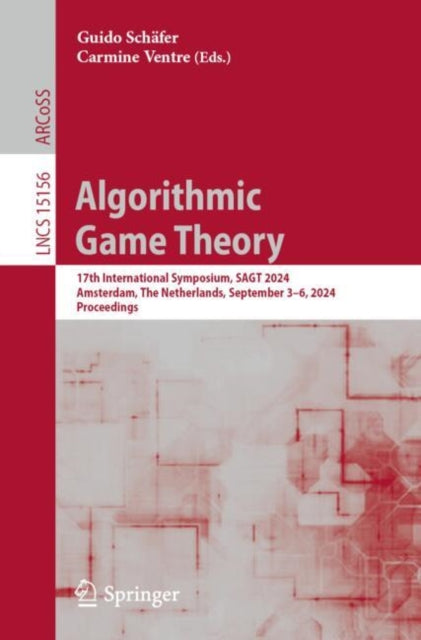 Book cover of: Algorithmic Game Theory. By: Guido Schäfer