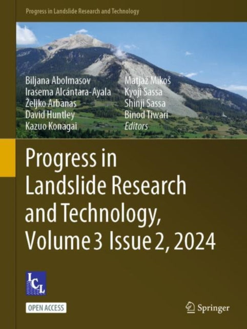 Book cover of: Progress in Landslide Research and Technology, Volume 3 Issue 2, 2024. By: Biljana Abolmasov