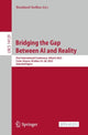 Book cover of: Bridging the Gap Between AI and Reality. By: Bernhard Steffen