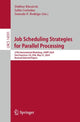Book cover of: Job Scheduling Strategies for Parallel Processing. By: Dalibor Klusáček