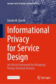 Book cover of: Informational Privacy for Service Design. By: Davide M. Parrilli