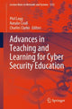 Book cover of: Advances in Teaching and Learning for Cyber Security Education. By: Phil Legg