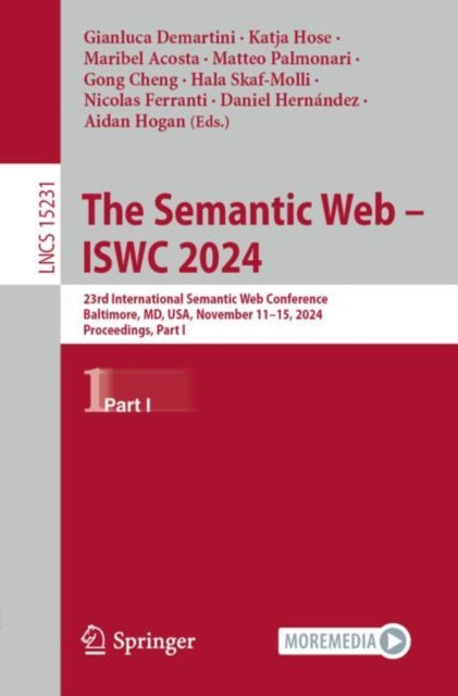 Book cover of: Semantic Web – ISWC 2024. By: Gianluca Demartini