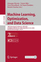 Book cover of: Machine Learning, Optimization, and Data Science