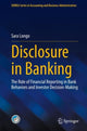 Book cover of: Disclosure in Banking. By: Sara Longo