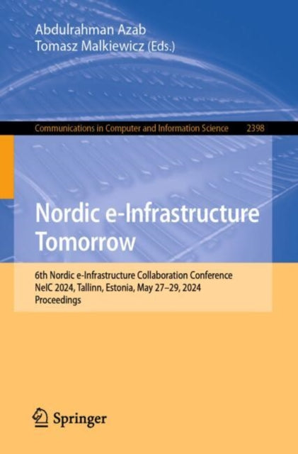 Book cover of: Nordic e-Infrastructure Tomorrow