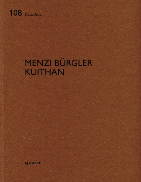 Book cover of: Menzi Burgler Kuithan. By: Heinz Wirz