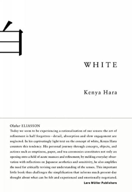 Book cover of: White. By: Kenya Hara