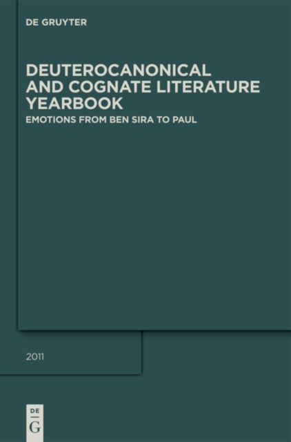 Book cover of: Emotions from Ben Sira to Paul. By: Renate Egger-Wenzel