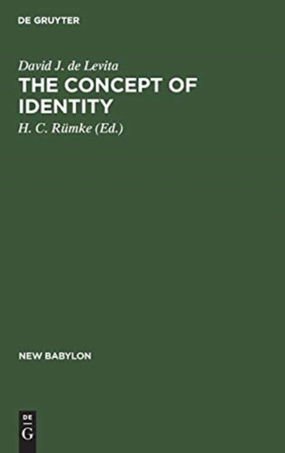Book cover of: concept of identity. By: David J. de Levita