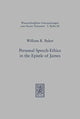 Book cover of: Personal Speech-Ethics in the Epistle of James