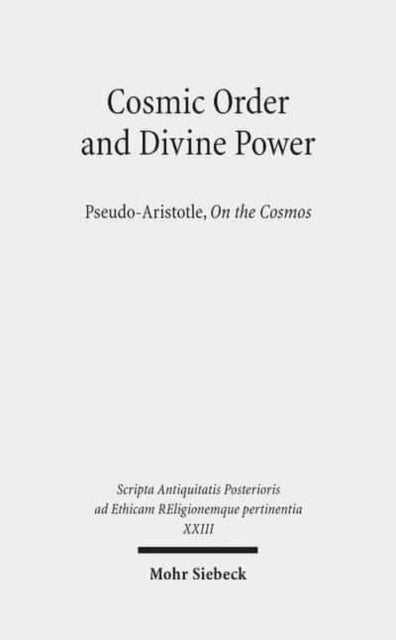 Book cover of: Cosmic Order and Divine Power