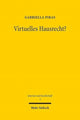 Book cover of: Virtuelles Hausrecht?. By: Gabriella Piras