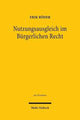 Book cover of: Nutzungsausgleich im Burgerlichen Recht. By: Erik Röder